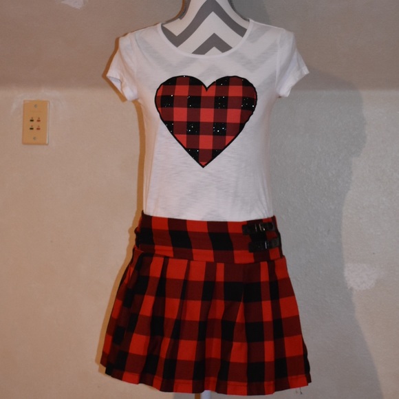 Justice Girls “Love” 3 Piece Outfit - Picture 2 of 6